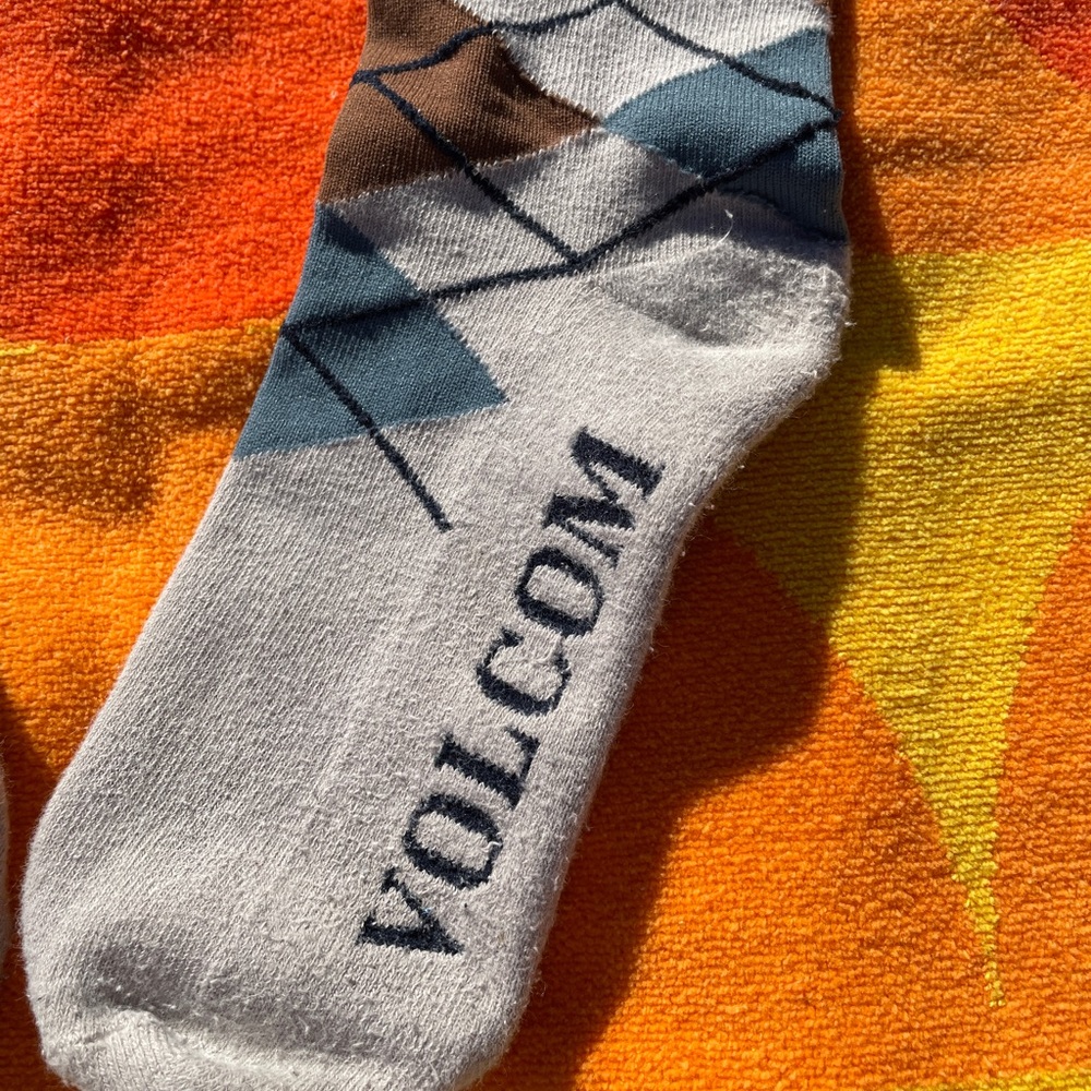 Tan / Brown / Dark Teal Volcom High-socks - Picture 2 of 3